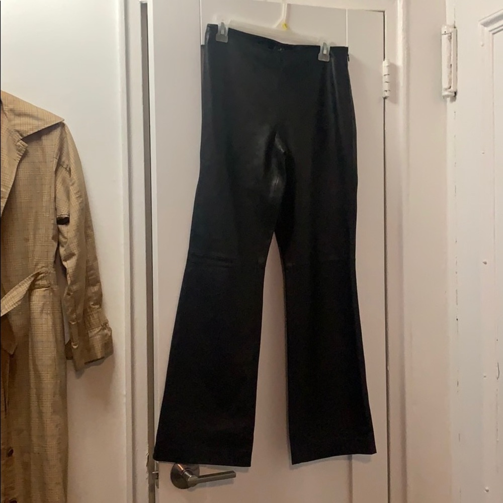 calvin klein leather pants